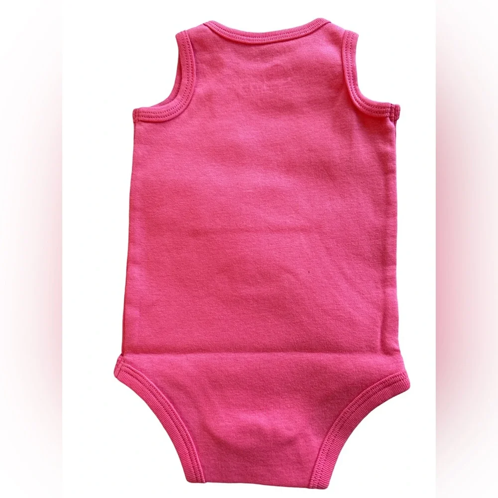 Primary Bright Pink Azalea the tank cotton babysuit 0-3 months NWT